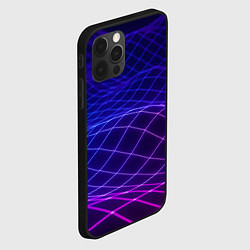 Чехол для iPhone 12 Pro Max Абстрактные волны из сот, цвет: 3D-черный — фото 2