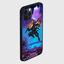 Чехол для iPhone 12 Pro Max Лис ниндзя в прыжке, цвет: 3D-черный — фото 2