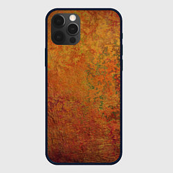 Чехол для iPhone 12 Pro Max Абстракция - dark red old wall, цвет: 3D-черный