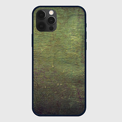 Чехол для iPhone 12 Pro Max Абстракция - old board painted with green paint, цвет: 3D-черный