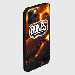 Чехол для iPhone 12 Pro Max Bones лого в уличном стиле, цвет: 3D-черный — фото 2