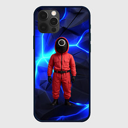 Чехол для iPhone 12 Pro Max Игра в кальмара страж треугольник, цвет: 3D-черный