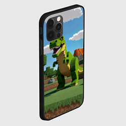 Чехол для iPhone 12 Pro Max Тираннозавр рекс - Майнкрафт, цвет: 3D-черный — фото 2