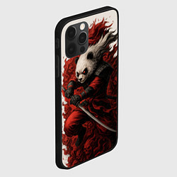 Чехол для iPhone 12 Pro Max Демоническая панда самурай - нейроарт, цвет: 3D-черный — фото 2