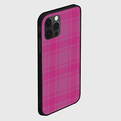 Чехол для iPhone 12 Pro Max Checkered pink, цвет: 3D-черный — фото 2