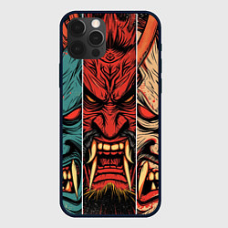 Чехол для iPhone 12 Pro Max Demons Oni - neuroart, цвет: 3D-черный