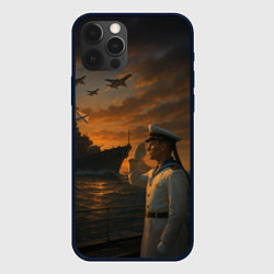 Чехол для iPhone 12 Pro Max Морская флотилия - ВМФ, цвет: 3D-черный