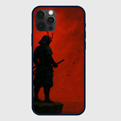 Чехол для iPhone 12 Pro Max Ghost of Tsushima - алый, цвет: 3D-черный