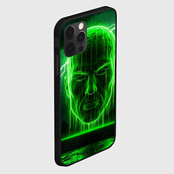 Чехол для iPhone 12 Pro Max Неоновая голова, цвет: 3D-черный — фото 2
