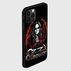 Чехол для iPhone 12 Pro Max Ozzy Osbourne with wings, цвет: 3D-черный — фото 2