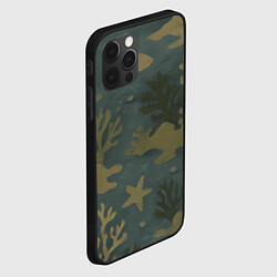 Чехол для iPhone 12 Pro Max Подводный камуфляж из рыб, цвет: 3D-черный — фото 2