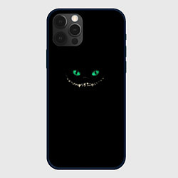 Чехол для iPhone 12 Pro Max Чеширский кот Тима Бёртона, цвет: 3D-черный