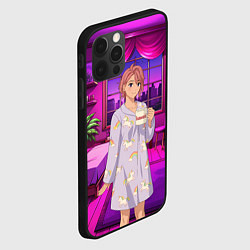 Чехол для iPhone 12 Pro Max Дандадан Сиратори Айра с кофе, цвет: 3D-черный — фото 2