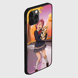Чехол для iPhone 12 Pro Max Сиратори Айра Дандадан с щенком, цвет: 3D-черный — фото 2