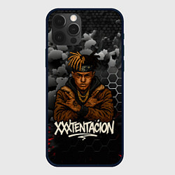 Чехол для iPhone 12 Pro Max XXXTentacion со скрещенными руками, цвет: 3D-черный