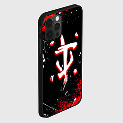 Чехол для iPhone 12 Pro Max Doom краски абстракция, цвет: 3D-черный — фото 2