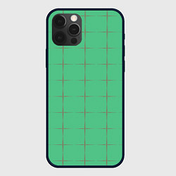 Чехол для iPhone 12 Pro Max Color green stripes, цвет: 3D-черный
