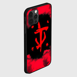 Чехол для iPhone 12 Pro Max Doom огненные краски, цвет: 3D-черный — фото 2