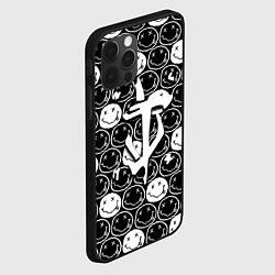 Чехол для iPhone 12 Pro Max Doom x nirvana pattern, цвет: 3D-черный — фото 2