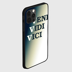 Чехол для iPhone 12 Pro Max Крылатя фраза vvv - градиент, цвет: 3D-черный — фото 2