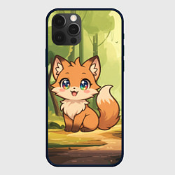 Чехол для iPhone 12 Pro Max Кавайная лисичка - аниме, цвет: 3D-черный