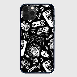 Чехол для iPhone 12 Pro Max Retro gamer pattern, цвет: 3D-черный