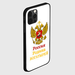 Чехол для iPhone 12 Pro Max Родина богатырей желто-красный узор, цвет: 3D-черный — фото 2