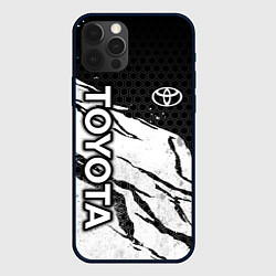 Чехол для iPhone 12 Pro Max Toyota - черный и белый, цвет: 3D-черный