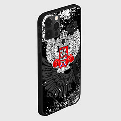 Чехол для iPhone 12 Pro Max Федерация бокса России - брызги, цвет: 3D-черный — фото 2