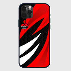 Чехол для iPhone 12 Pro Max Митсубиси - красный спорт, цвет: 3D-черный
