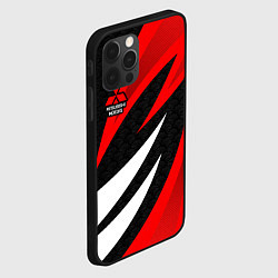 Чехол для iPhone 12 Pro Max Митсубиси - красный спорт, цвет: 3D-черный — фото 2