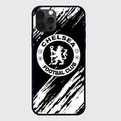 Чехол для iPhone 12 Pro Max Chelsea краски текстура, цвет: 3D-черный
