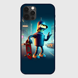 Чехол для iPhone 12 Pro Max Сынишка Бендера крутой скейтбордист, цвет: 3D-черный