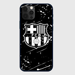 Чехол для iPhone 12 Pro Max Barcelona краски белые, цвет: 3D-черный