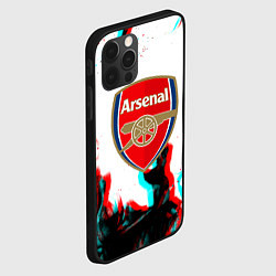 Чехол для iPhone 12 Pro Max Arsenal огонь глитч, цвет: 3D-черный — фото 2