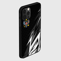 Чехол для iPhone 12 Pro Max Российская империя - спортивный, цвет: 3D-черный — фото 2