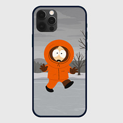 Чехол для iPhone 12 Pro Max Кенни отступает на льду, цвет: 3D-черный