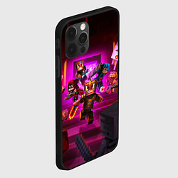 Чехол для iPhone 12 Pro Max Майнкрафт в подземелье, цвет: 3D-черный — фото 2