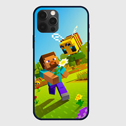 Чехол для iPhone 12 Pro Max Стив и пчела, цвет: 3D-черный