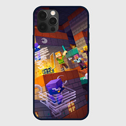 Чехол для iPhone 12 Pro Max Подземелье с мобами, цвет: 3D-черный