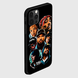 Чехол для iPhone 12 Pro Max Rap singers, цвет: 3D-черный — фото 2