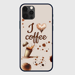Чехол для iPhone 12 Pro Max Пятна кофе часть дизайна - можно проливать, цвет: 3D-черный