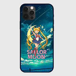 Чехол для iPhone 12 Pro Max Sailor Moon на фоне неба, цвет: 3D-черный