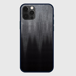 Чехол для iPhone 12 Pro Max Тёмный серый стёртый эффект, цвет: 3D-черный