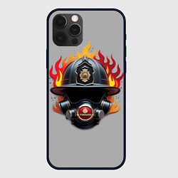 Чехол для iPhone 12 Pro Max Пожарник, цвет: 3D-черный