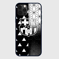 Чехол для iPhone 12 Pro Max Barcelona geometry black, цвет: 3D-черный