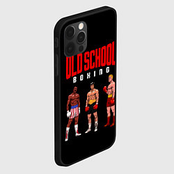 Чехол для iPhone 12 Pro Max Старая школа бокса, цвет: 3D-черный — фото 2