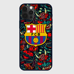 Чехол для iPhone 12 Pro Max Barcelona japan tatoo, цвет: 3D-черный