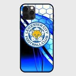 Чехол для iPhone 12 Pro Max Лестер сити броня соты, цвет: 3D-черный