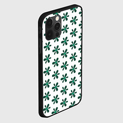 Чехол для iPhone 12 Pro Max Цветочная текстура, цвет: 3D-черный — фото 2